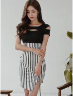 พรีออเดอร์ เดรสสั้น ทรงเข้ารูป เปิดไหล่แต่งไหล่สุดเก๋ แบบไม่ซ้ำใคร ใส่ออกงานหรือใส่ทำงานได้ สี ดำ พรีออเดอร์ เดรสสั้น ทรงเข้ารูป เปิดไหล่แต่งไหล่สุดเก๋ แบบไม่ซ้ำใคร ใส่ออกงานหรือใส่ทำงานได้ สี ดำ